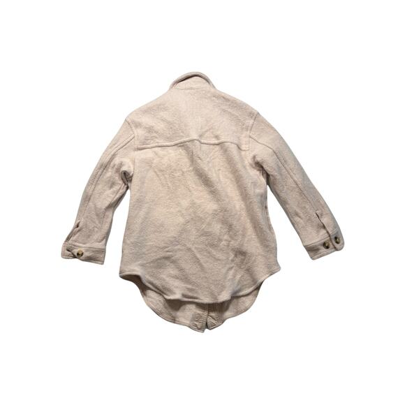 Wilfred Free Women's Cream Beige Wool Jacket Size M Button‎ Long Sleeve (318) - Picture 4 of 9